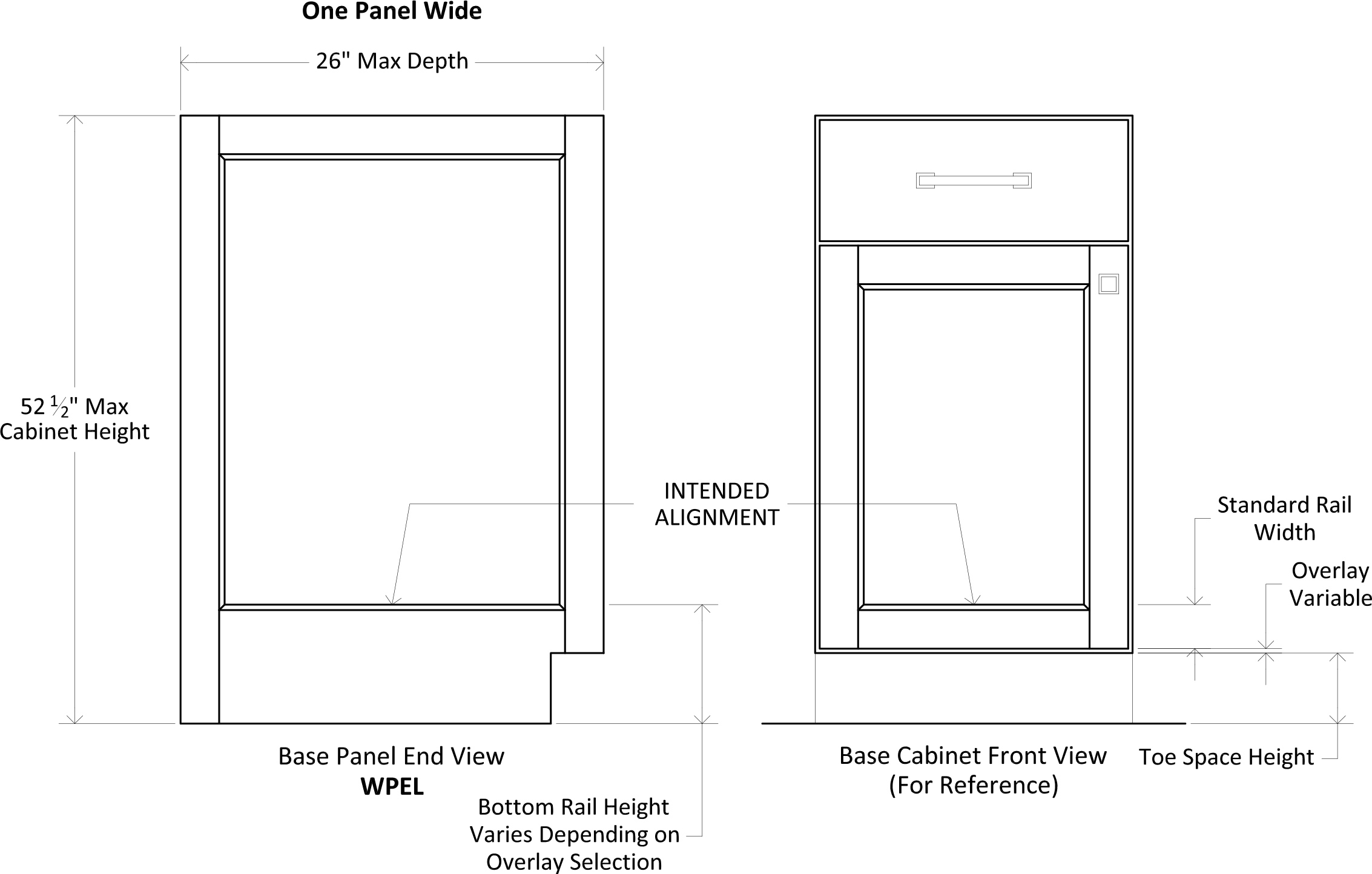 Specsheet Wainscot Panel End Base 1